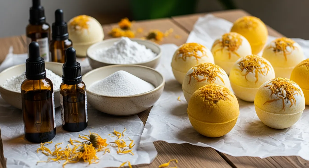 Calendula Oil Bath Bomb Recipe for Sensitive Skin