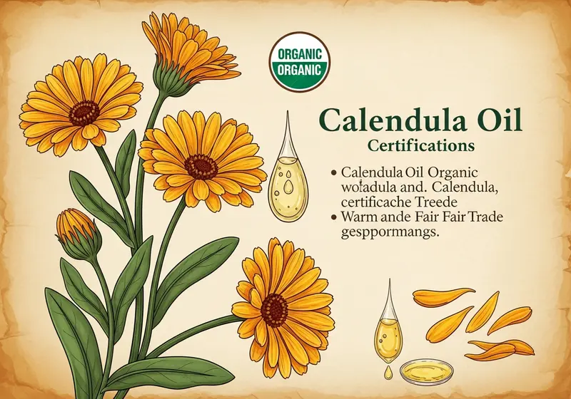 calendula oil certifications explained organic fair trade
