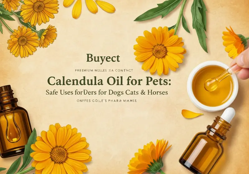 calendula oil for pets safe uses for dogs cats horses