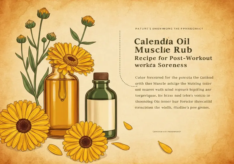 calendula oil muscle rub recipe for post workout soreness