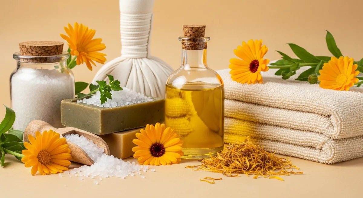Calendula Oil & Oatmeal Bath Soak for Eczema Relief