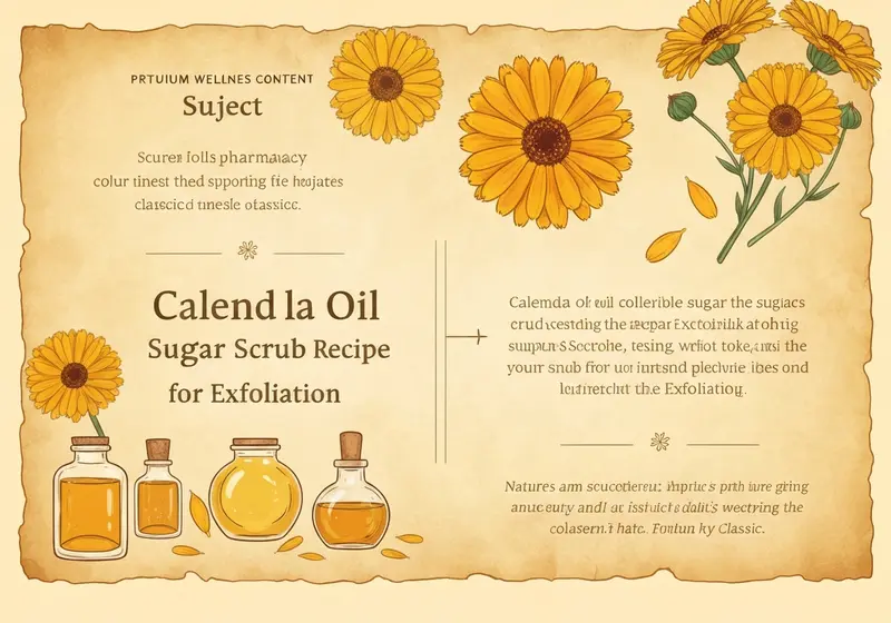 calendula oil sugar scrub recipe for exfoliation