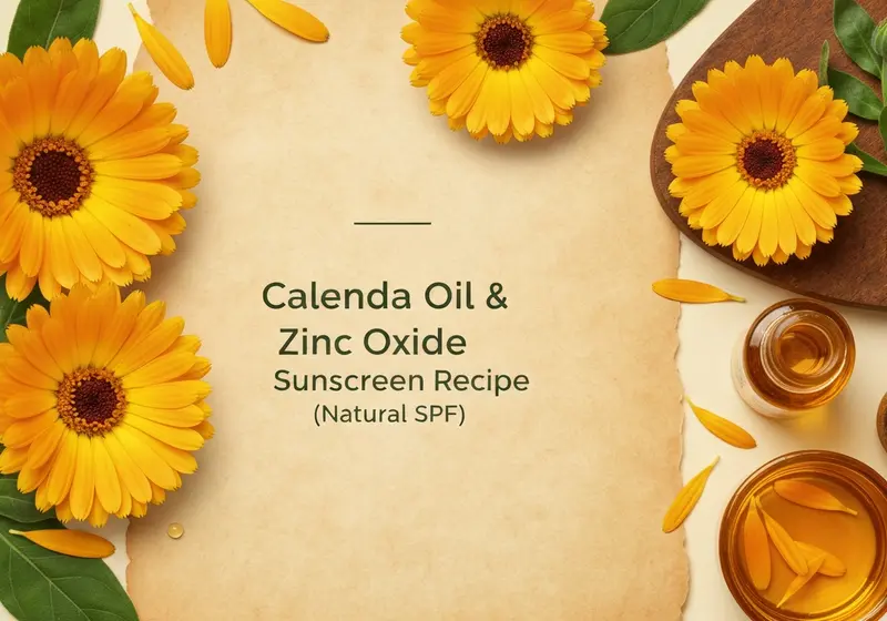 calendula oil zinc oxide sunscreen recipe natural spf