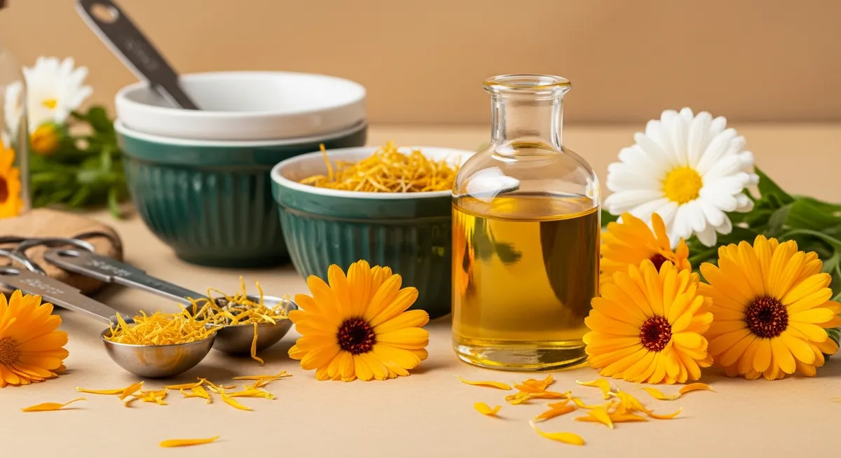 DIY Calendula Oil Cuticle Treatment for Strong Nails