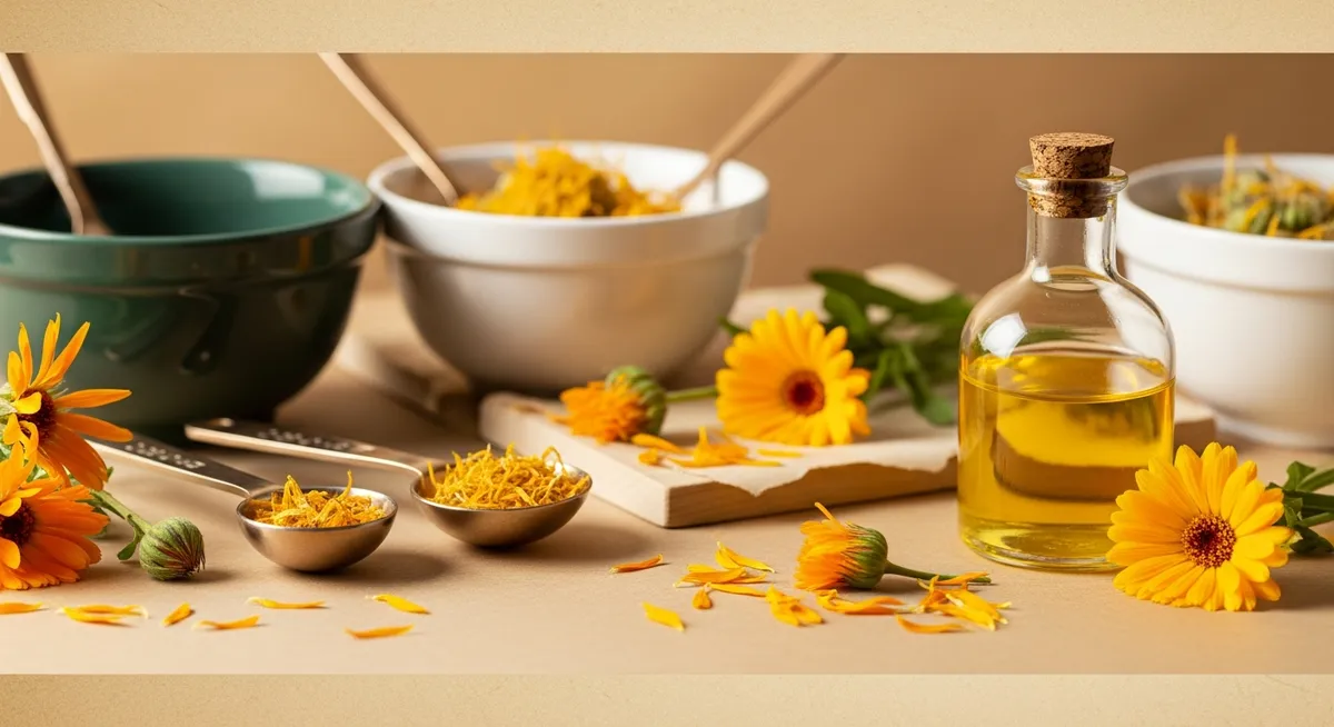 DIY Calendula Oil Eye Cream for Puffiness & Dark Circles