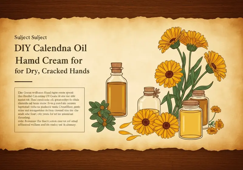 diy calendula oil hand cream for dry cracked hands