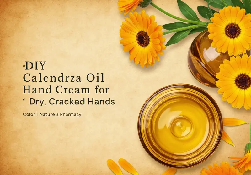 diy calendula oil hand cream for dry cracked hands
