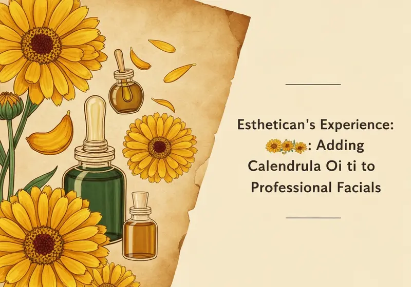 estheticians experience adding calendula oil to