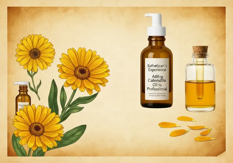 estheticians experience adding calendula oil to