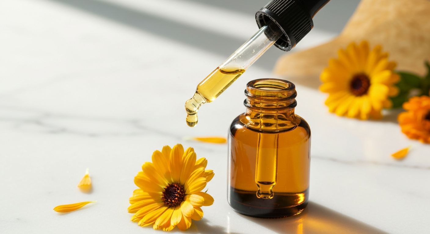 How to Create a Calendula Oil Serum for Glowing Skin