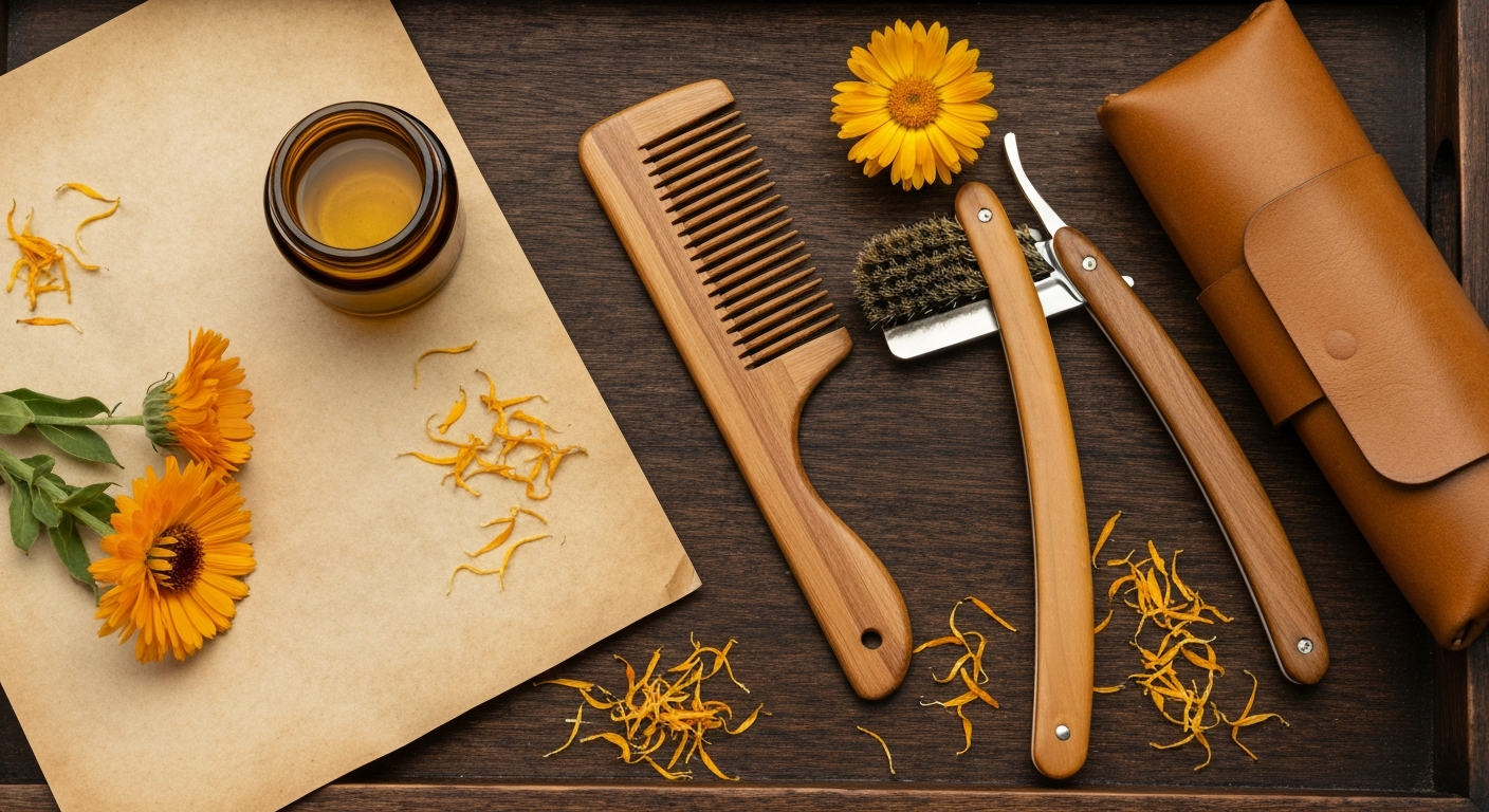 How to Make a Calendula Oil Beard Conditioning Treatment