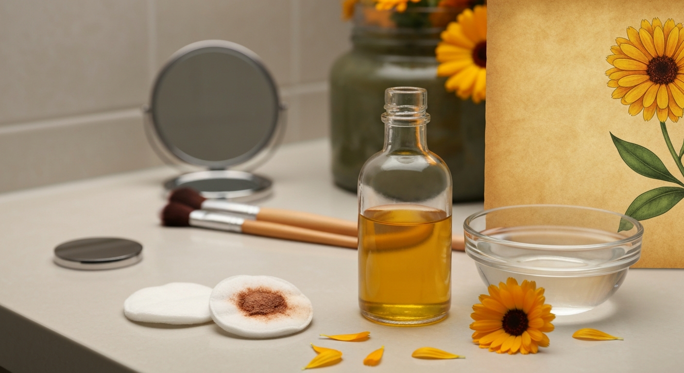How to Use Calendula Oil as a Makeup Remover
