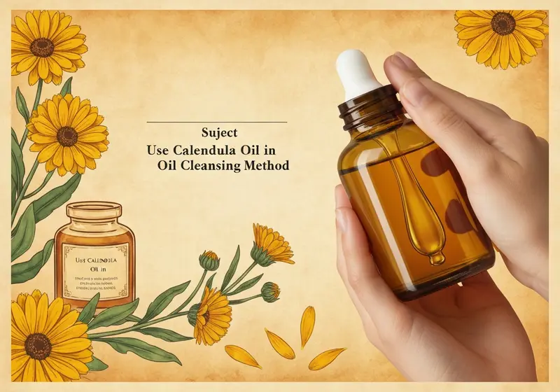 how to use calendula oil in oil cleansing method