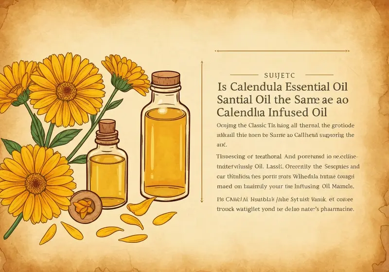 is calendula essential oil the same as calendula infused oil